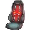 HoMedics ShiatsuMax 2.0 - Massaggiatore per schiena Shiatsu riscaldato elettricamente con telecomando, poltrona massaggiante impastata, grigio, 1 pezzo