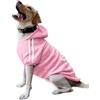 Eastlion Felpa Cane Grande Vestiti Cappotto Caldo Felpe con Cappuccio Maglione per Cucciolo di Cane Piccolo in Cotone Costumi Abbigliamento per Animali Domestici,Rosa 6XL