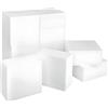 MCE-Commerce Blocchi in polistirolo, rettangoli, blocchi per fai da te, 10 × 10 × 5 cm
