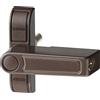 Abus 2410 Al0145 Serratura per Finestre, Blocco con Chiavistello a Perno per Finestre ad un'Anta, Chiave Maestra, Livello di Sicurezza: 6, 89619, Marrone