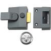 YALE YAL85DMGSC B-85-DMG-SC-40 Nightlatch finitura metallica scura, alta sicurezza con blocco automatico, grigio, 40