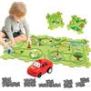 duoleey Pista Macchinine per Bambini DIY Pista del Puzzle DIY Rotta Gioco Giocattolo Educativi Regalo Giochi Bambini 2 3 4 5 6 Anni (Terra)