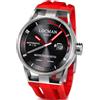 Locman Orologio Montecristo Uomo 051100BKFRD0GOR, nero/rosso, Colore: RAL