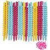 TOPWEL 18 pezzi 18,5 cm spirale capelli permanenti asta in plastica colorata lunga/media capelli barbieri parrucchieri styling arricciacapelli permanente bigodini per donne ragazze maggior parte delle