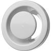 LIRAST Ø 80mm Bianco Diffusore di Scarico in Metallo - Valvola a Disco Regolabile - Con clip a molla - Rotonda Griglia di Ventilazione