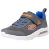 Skechers Boys, Sneaker, Charcoal Textile/Synthetic/Blue & Orange, 43 EU