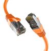 EFB-Elektronik - Cavo di rete CAT. 8 fino a 40 Gb - Cavo Ethernet LAN da 3 m con protezione antipiega - Trasmissione dati e alimentazione PoE - Connettore RJ45, schermatura S/FTP PIMF - Arancione