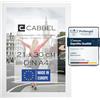 CABBEL confezione singola (1 pz.) Cornice DIN A4 21x30 in legno MDF bianco con plexiglass infrangibile/moderno