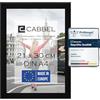 CABBEL confezione singola (1 pz.) Cornice DIN A4 21x30 in legno MDF nero con plexiglass infrangibile/moderno