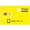 Things Mobile SIM Card DATI PREPAGATA per TABLET - Things Mobile - con copertura globale e rete multi-operatore GSM/2G/3G/4G LTE, senza costi fissi, senza scadenza e tariffe competitive con 10€ di credito incluso