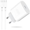 Andalus Caricatore USB C for iPhone 15, 25W Caricabatterie Rapido for iPhone 15 Pro/Pro Max/Plus/iPad Pro/Samsung Galaxy S23/S22/S21 Fast Charger Presa e 2M Cavo Spinotto Alimentatore Adattatore Spina Andalus