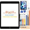ARSSLY Touch Screen per iPad 9 2021 9th Generazione, Digitizer Touchscreen per iPad 10.2 2021 A2602 A2603 A2604 A2605, Schermo tattile Frontale, con Home Buttone, include Strumenti di Riparazione (Black)
