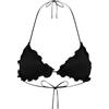ME Fui Reggiseno Bikini MF23-1900 a Triangolo Stile Frou Frou Adulto Donna (S, Nero)