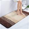 Homaxy zerbino Ingresso casa 60 x 120 cm, Tappeto EntrataInterno Resistente Sporco, Morbido e Lavabile, Antiscivolo e Essorbente, Marrone