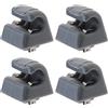 YINETTECH 4 clip per aletta parasole per auto, compatibili con W123 W124 W126 W140 W201 W463 A1268100012 126-810-00-12-8412 accessori per visiera in plastica grigia