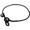 Julius-K9 Collare a contatto con fermo, dimensioni: 3,5 mm x 75 cm, nero