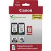 CANON Value Pack Canon nero / differenti colori / Bianco PG-545 + CL-546 + 10x15 cm Fotopapier 360 pagine