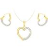 Carissima Gold Set Orecchini e Collana con Pendente da Donna in Oro Giallo 9K (375)