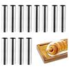 RNHDLY 12Pcs Antiaderente Cannoli Stampi Tubi Rotolo di Crema Stampo, Tubi per Cannoli Cannoli Form Tubi, Crema Corno Stampi per Croissant, Cilindri per Cannoli