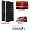 Kit Fotovoltaico 2 KW Pwm Inverter 4000W Pannello Solare 200W Batteria 100 Amp