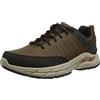 Skechers Arch Fit Baxter Yoren, Scarpe da ginnastica Uomo, Pelle Marrone Scuro W Sintetico, 40 EU