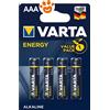 Varta Batterie Alcaline Energy AAA Pile Stilo - Confezione Da 4 Pezzi