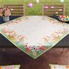 PETTI Artigiani Italiani - Accessori Tessili da Cucina, Centrotavola Pasqua Moderno 90x90 cm in Microfibra, Tovaglia Centro Tavola Elegante in Stampa Digitale Bunny, 100% Made in Italy