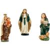 DRW Set di 3 magneti della Madonna del Carmen, Miracolosa e immacolata 2x2x6 cm