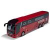 Majorette FC Bayern München Teambus - MAN Lion's Coach L Supreme, autobus giocattolo in metallo, articolo per fan ufficiale, lunghezza 13 cm, per bambini dai 3 anni in su
