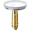 Qrity Ottone Tappo a Molla a Scatto, Pop-up Valvola di Scarico, Tappo di Scarico Filtro, Il Tappo a Scatto, Copertura Lavabo Bagno, Copri Lavandino Filtrato per Vasche e Bagni, 43mm