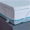 Fusion Materassi Fusion - Topper in Memory Foam Traspirante, alto 5 cm, Correttore per Materasso Ortopedico, tessuto Sfoderabile lavabile ed anallergico (80 x 190)