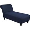 TOPCHANCES Fodera per Chaise Longue in Jacquard Con Braccioli Elasticizzati - per Mobili di Lusso, Animali Domestici, Poltrona, Soggiorno, Camera da Letto, Salotto (Blu)