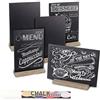 FACATH piccolo cartello per messaggi su lavagna, 15 x 22 cm, lavagna da tavolo per la decorazione domestica fai da te, caffè, set di 6