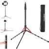 AMBITFUL Ambitious Supporto per luce in alluminio, 220 cm, portatile, portata 2,5 kg, luce per foto e flash, con borsa