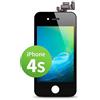 GIGA Fixxoo Schermo Singolo di Ricambio per iPhone 4s Apple, Display LCD Retina ad Alta Risoluzione, Touch Screen in Vetro con Fotocamera, Altoparlante & Sensore Prossimità; Guida Video Online - Nero