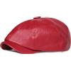 HNVAVQ Cappello Piatto da Donna Uomo in Pelle PU Coppola Gatsby Berretto Newsboy