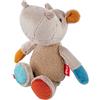 Sigikid 43229 - Peluche patchwork con ippopotamo, multicolore