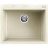 Elleci LGQ11062 Lavello da Incasso 1 vasca Monovasca Sopratop 61 x 50 cm finitura Granitek Classic Bianco Antico 62 Quadra 110