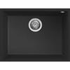 Elleci PRONTA CONSEGNA - SPEDIZIONE IMMEDIATA Elleci LKQ11086BSO Lavello da Incasso 1 Vasca Sottotop 58 x 44 cm finitura Keratek Black 86 Quadra 110 SOTTOTOP