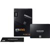 Samsung SSD HARD DISK SAMSUNG STATO SOLIDO 2,5 500 GB MZ-77E500B/EU 870 EVO SATA 3