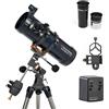 Celestron telescopio equatoriale Astromaster 114EQ-MD 1000 (228X) + Motore - CE3