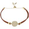Fossil Women's Leather or Semi-Precious with slider closure bracelet