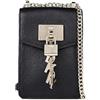 DKNY N/S Crossbody, Borsa a Tracolla Donna, Nero/Oro Elissa Small, Taglia Unica