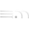 Sealskin Seallux Binario Modulare per Tenda da Doccia, Acciaio Inox, Bianco, 2 x 2 x 90 cm