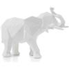 Evviva statua elefante bianco poliresina h.21,5 cm cod. 5653