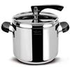Lagostina Brava Pentola a Pressione, Acciaio Inox, Diametro 24 cm, 9,0 Litri, acciaio inossidabile, senza rivestimento