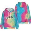 DIALFA I am Kenough Hoodie, Hooded Sweatshirts, 3D Tie Dye Print Long Sleeve Pullover for Men Women Am Enough Printwear K Pull Over with Hood and Sweatshirt, GG, M