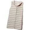 Peuignao Gilet Piumino Donna Lungo Leggero Gilet Trapuntato Puffer Piuma Donna Lunghi Giubbotto Giubbino Giacca Giacchetto Smanicato Donna Invernale Giacche Senza Maniche Down Vest Donna Negro