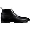 Clarks Ronnie Up GTX, Stivali Classici Uomo, Black Leather, 44 EU