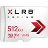PNY XLR8 Gaming Scheda di memori microSDXC 512 GB Classe 10 U3 V30 A2, Velocità di lettura fino a 100 MB/s, ideale per smartphone, tablet, console portatili